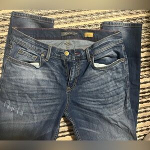 Level 99 Women's Blue Distressed Skinny Jeans